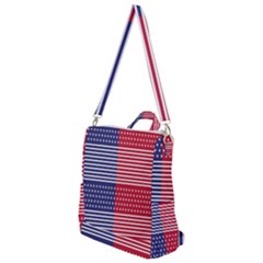 American Flag Patriot Red White Crossbody Backpack by Celenk