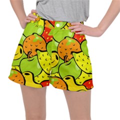 Fruit Food Wallpaper Women s Ripstop Shorts by Dutashop