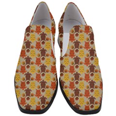 Sea Turtle Sea Life Pattern Women Slip On Heel Loafers by Dutashop