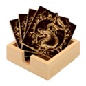 Dragon Pentagram Bamboo Coaster Set View1