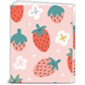 Strawberry-seamless-pattern 8  x 10  Softcover Notebook View2