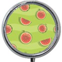 Seamless-background-with-watermelon-slices Mini Round Pill Box View1