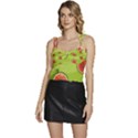 Seamless-background-with-watermelon-slices Flowy Camisole Tie Up Top View1