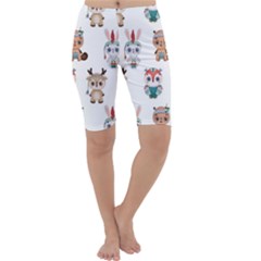 Cute-cartoon-boho-animals-seamless-pattern Cropped Leggings  by uniart180623