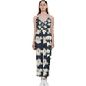 Hand-drawn-ghost-pattern V-Neck Camisole Jumpsuit View1