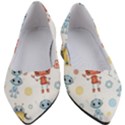 Cute-cartoon-robots-seamless-pattern Women s Block Heels  View1