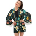 Seamless-pattern-with-breakfast-symbols-morning-coffee Long Sleeve Kimono View1