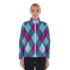 Argyle-pattern-seamless-fabric-texture-background-classic-argill-ornament Women s Bomber Jacket by uniart180623