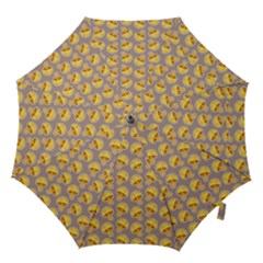 Yellow-mushroom-pattern Hook Handle Umbrellas (small) by uniart180623