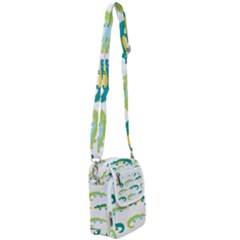 Cute-cartoon-alligator-kids-seamless-pattern-with-green-nahd-drawn-crocodiles Shoulder Strap Belt Bag by uniart180623