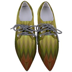 Zig Zag Chevron Classic Pattern Pointed Oxford Shoes by Celenk