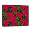 Seamless-pattern-with-colorful-bush-roses Canvas 14  x 11  (Stretched) View1