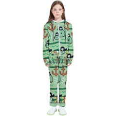 Seamless Pattern Fishes Pirates Cartoon Kids  Tracksuit by uniart180623