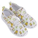 Vector-pattern-with-cute-giraffe-cartoon Women s Velcro Strap Shoes View3