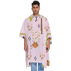 Cute-tiger-car-safari-seamless-pattern Men s Hooded Rain Ponchos by uniart180623