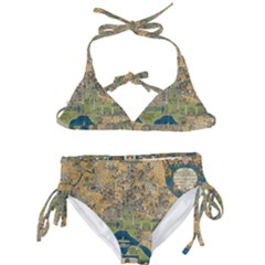 Vintatge Map Of Washington Dc Kids  Classic Bikini Set by uniart180623