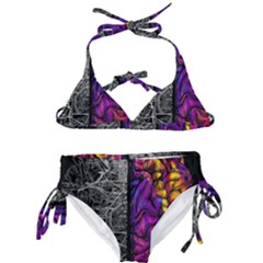 Ambiguity Tobe Brain Duality Mind Minimal Thinking Kids  Classic Bikini Set by uniart180623