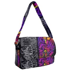 Ambiguity Tobe Brain Duality Mind Minimal Thinking Courier Bag by uniart180623