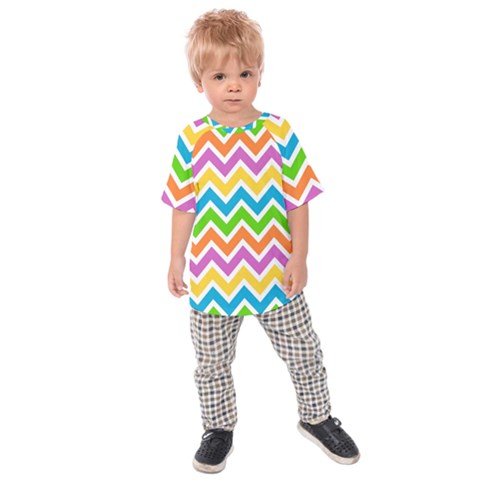 Chevron-pattern-design-texture Kids  Raglan Tee by uniart180623