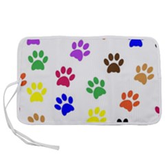 Pawprints-paw-prints-paw-animal Pen Storage Case (l) by uniart180623