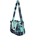 Buildings City Urban Destruction Background Rope Handles Shoulder Strap Bag View1