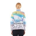 Rainbow Fun Cute Minimal Doodle Drawing Arts Women s Bomber Jacket View2