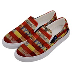 Usa Flag United States Men s Canvas Slip Ons by uniart180623