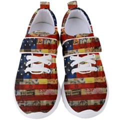 Usa Flag United States Women s Velcro Strap Shoes by uniart180623