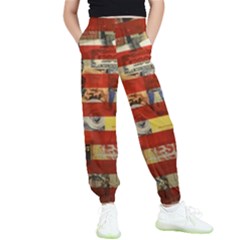 Usa Flag United States Kids  Joggers by uniart180623