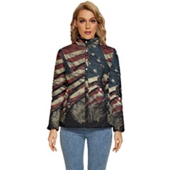 Flag Usa American Flag Women s Puffer Bubble Jacket Coat by uniart180623