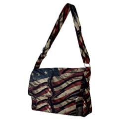 Flag Usa American Flag Full Print Messenger Bag (m) by uniart180623