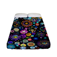 Flower Flowers Flora Floral Nature Watercolor Art Texture Fitted Sheet (full/ Double Size) by Ravend