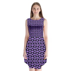 Mazipoodles Purple Donuts Polka Dot  Sleeveless Chiffon Dress   by Mazipoodles