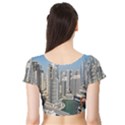 Building Sea Architecture Marina Short Sleeve Crop Top View2