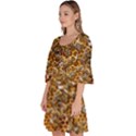 Honey Bee Bees Insect Velour Kimono Dress View2