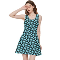 Mazipoodles Blue Donuts Polka Dot Inside Out Racerback Dress by Mazipoodles