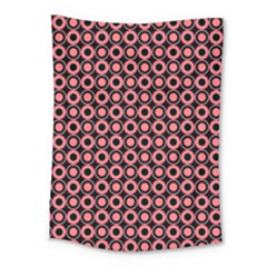 Mazipoodles Red Donuts Polka Dot  Medium Tapestry by Mazipoodles