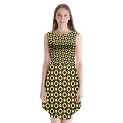  Mazipoodles Yellow Donuts Polka Dot Sleeveless Chiffon Dress   by Mazipoodles