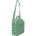 Mazipoodles Green White Donuts Polka Dot  Crossbody Day Bag View2