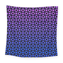 Mazipoodles Purple Pink Gradient Donuts Polka Dot Square Tapestry (large) by Mazipoodles