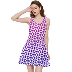 Mazipoodles Pink Purple White Gradient Donuts Polka Dot  Inside Out Racerback Dress by Mazipoodles