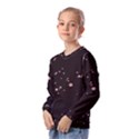 Abstract Rose Gold Glitter Background Kids  Long Sleeve Tee with Frill  View2