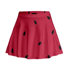 Minimalist Summer Watermelon Wallpaper Mini Flare Skirt by Ravend