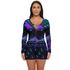 3d Ludo Game,gambling Long Sleeve Boyleg Swimsuit by Bangk1t