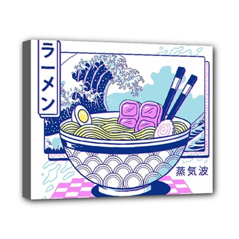 Ramen Kanji Vaporwave Artwork Minimalism Canvas 10  X 8  (stretched) by Bangk1t