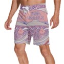 Ramen Kawaii Aesthetic Pink Men s Beach Shorts View2