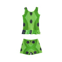 Abstract Geometric Modern Pattern Kids  Boyleg Swimsuit by dflcprintsclothing