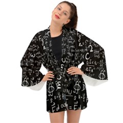 E=mc2 Text Science Albert Einstein Formula Mathematics Physics Long Sleeve Kimono by uniart180623