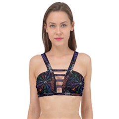 Zodiac Geek Cage Up Bikini Top by uniart180623