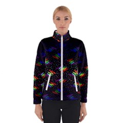 Rainbows Pixel Pattern Women s Bomber Jacket by uniart180623